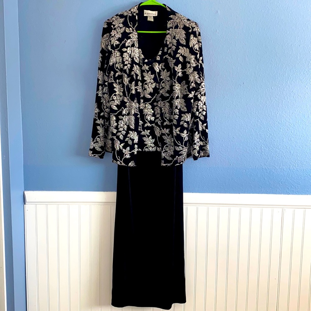 2 piece set party maxi dress, Size 14W